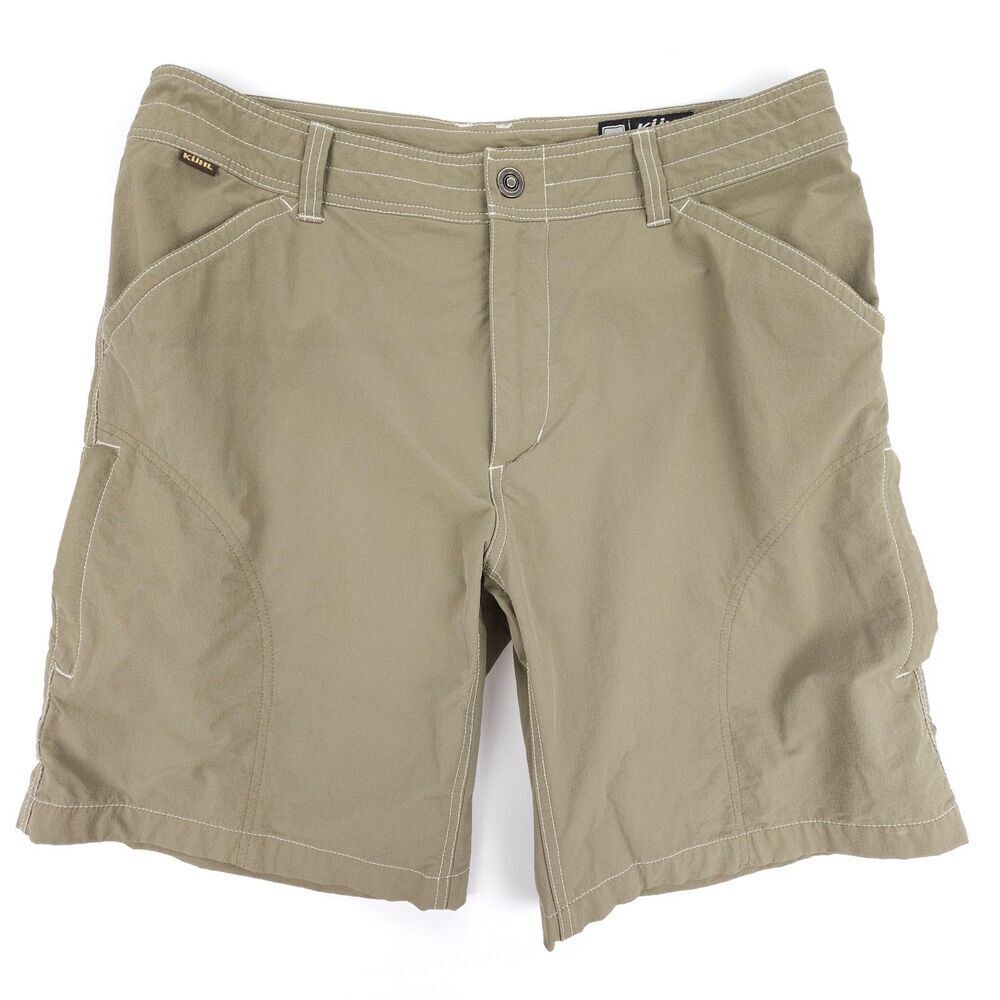 KUHL 10" Ramblr Short Nylon Cargo Utility Hiking Gorpcore Outdoor Olive Khaki 35